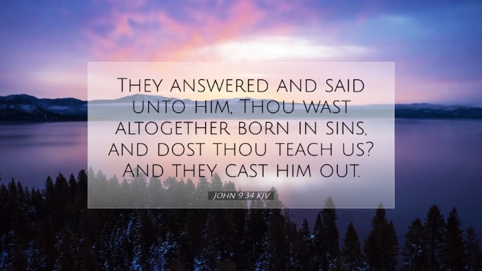 Picture 07 - John 9:34 KJV Desktop Wallpaper - They answered and said unto him, Thou wast - Desktop Bible Verse Wallpaper