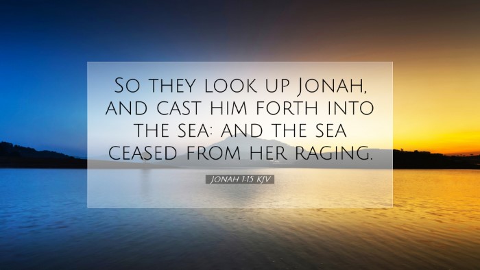 Picture 07 - Jonah 1:15 KJV Desktop Wallpaper - So they look up Jonah, and cast him forth into - Desktop Bible Verse Wallpaper