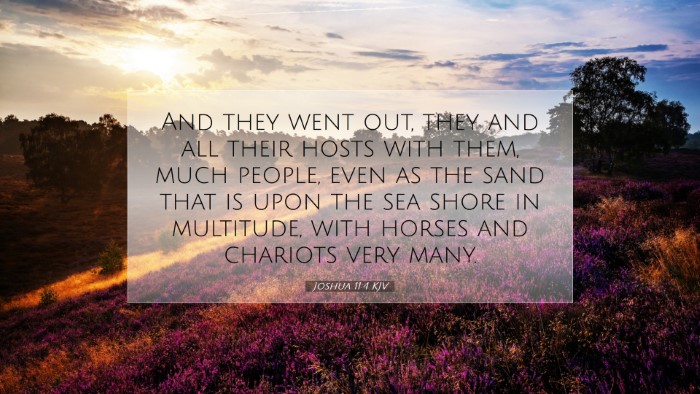 Picture 07 - Joshua 11:4 KJV Desktop Wallpaper - And they went out, they and all their hosts with - Desktop Bible Verse Wallpaper