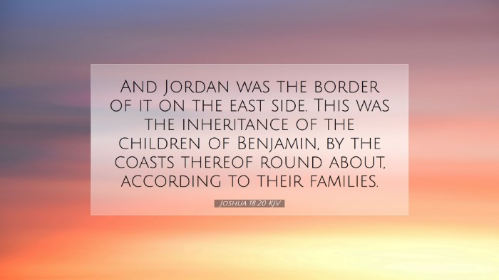 Picture 07 - Joshua 18:20 KJV Desktop Wallpaper - And Jordan was the border of it on the east side. - Desktop Bible Verse Wallpaper