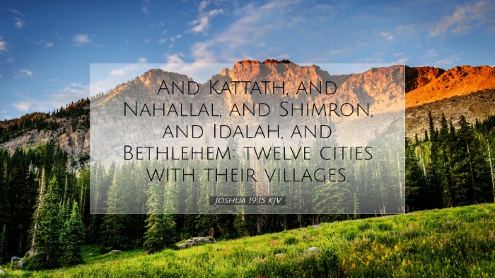 Picture 07 - Joshua 19:15 KJV Desktop Wallpaper - And Kattath, and Nahallal, and Shimron, and - Desktop Bible Verse Wallpaper