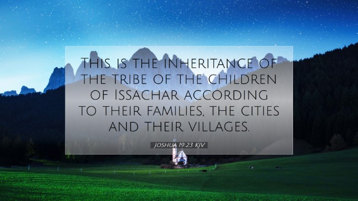 Picture 07 - Joshua 19:23 KJV Desktop Wallpaper - This is the inheritance of the tribe of the - Desktop Bible Verse Wallpaper