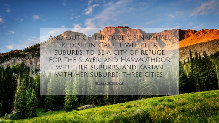 Picture 07 - Joshua 21:32 KJV Desktop Wallpaper - And out of the tribe of Naphtali, Kedesh in - Desktop Bible Verse Wallpaper
