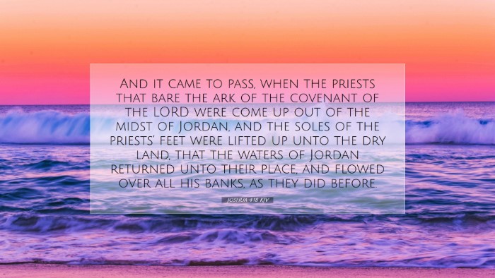 Picture 07 - Joshua 4:18 KJV Desktop Wallpaper - And it came to pass, when the priests that bare - Desktop Bible Verse Wallpaper