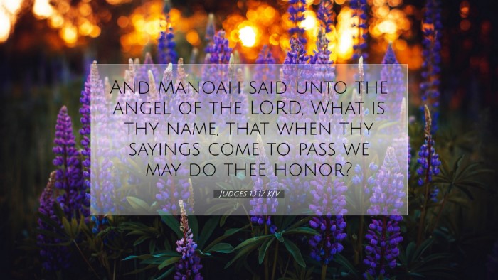 Picture 07 - Judges 13:17 KJV Desktop Wallpaper - And Manoah said unto the angel of the LORD, What - Desktop Bible Verse Wallpaper