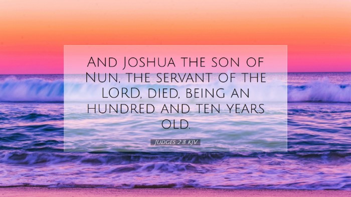 Picture 07 - Judges 2:8 KJV Desktop Wallpaper - And Joshua the son of Nun, the servant of the - Desktop Bible Verse Wallpaper