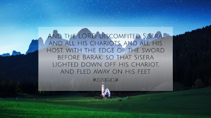 Picture 07 - Judges 4:15 KJV Desktop Wallpaper - And the LORD discomfited Sisera, and all his - Desktop Bible Verse Wallpaper