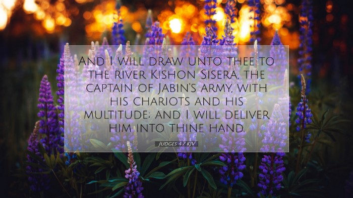 Picture 07 - Judges 4:7 KJV Desktop Wallpaper - And I will draw unto thee to the river Kishon - Desktop Bible Verse Wallpaper