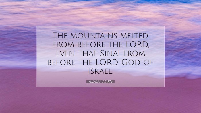 Picture 07 - Judges 5:5 KJV Desktop Wallpaper - The mountains melted from before the LORD, even - Desktop Bible Verse Wallpaper
