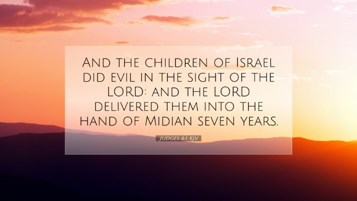 Picture 07 - Judges 6:1 KJV Desktop Wallpaper - And the children of Israel did evil in the sight - Desktop Bible Verse Wallpaper