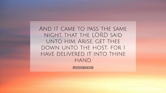 Picture 07 - Judges 7:9 KJV Desktop Wallpaper - And it came to pass the same night, that the LORD - Desktop Bible Verse Wallpaper