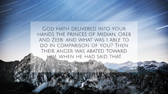Picture 07 - Judges 8:3 KJV Desktop Wallpaper - God hath delivered into your hands the princes of - Desktop Bible Verse Wallpaper