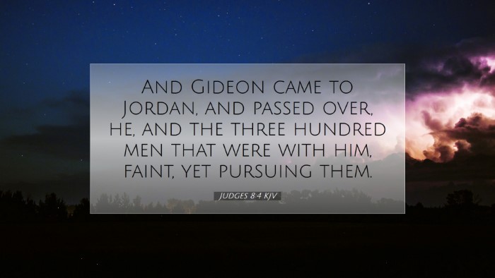 Picture 07 - Judges 8:4 KJV Desktop Wallpaper - And Gideon came to Jordan, and passed over, he, - Desktop Bible Verse Wallpaper