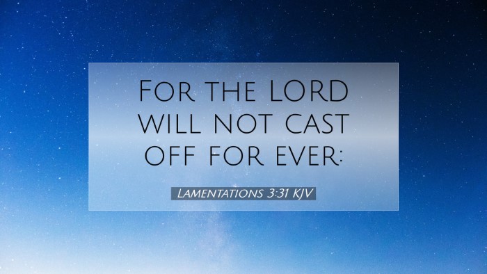 Picture 07 - Lamentations 3:31 KJV Desktop Wallpaper - For the LORD will not cast off for - Desktop Bible Verse Wallpaper