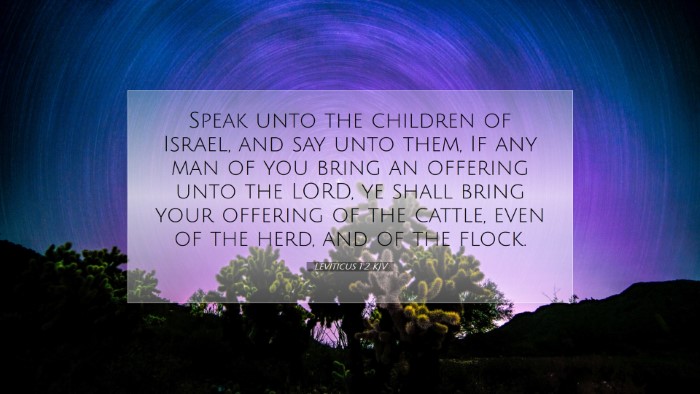 Picture 07 - Leviticus 1:2 KJV Desktop Wallpaper - Speak unto the children of Israel, and say unto - Desktop Bible Verse Wallpaper