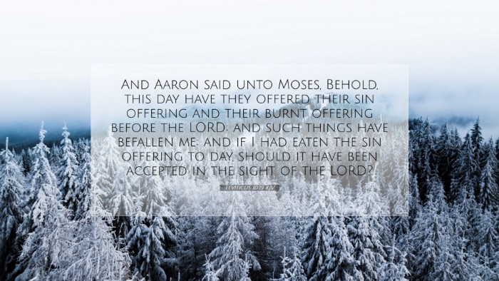 Picture 07 - Leviticus 10:19 KJV Desktop Wallpaper - And Aaron said unto Moses, Behold, this day have - Desktop Bible Verse Wallpaper