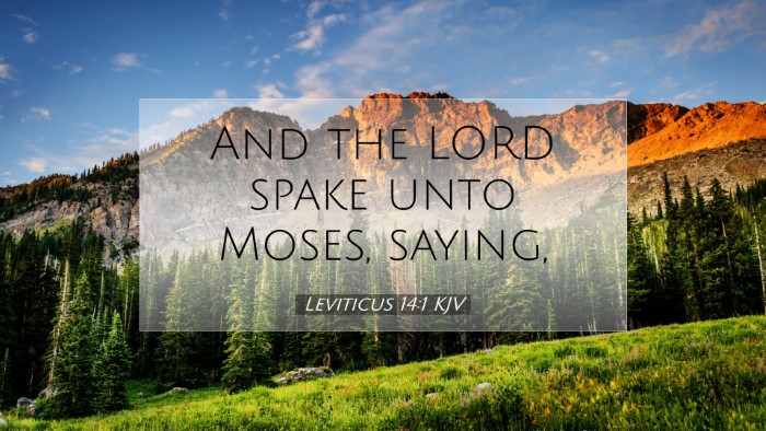 Picture 07 - Leviticus 14:1 KJV Desktop Wallpaper - And the LORD spake unto Moses, - Desktop Bible Verse Wallpaper