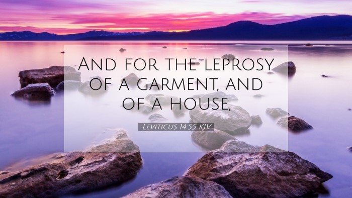 Picture 07 - Leviticus 14:55 KJV Desktop Wallpaper - And for the leprosy of a garment, and of a - Desktop Bible Verse Wallpaper