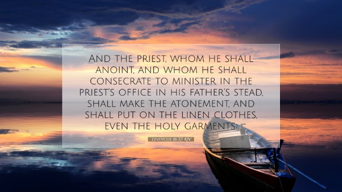 Picture 07 - Leviticus 16:32 KJV Desktop Wallpaper - And the priest, whom he shall anoint, and whom he - Desktop Bible Verse Wallpaper