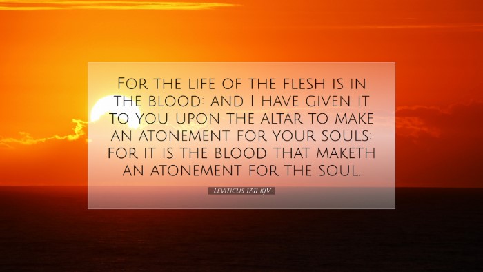 Picture 07 - Leviticus 17:11 KJV Desktop Wallpaper - For the life of the flesh is in the blood: and I - Desktop Bible Verse Wallpaper