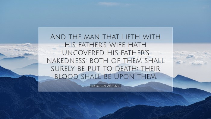 Picture 07 - Leviticus 20:11 KJV Desktop Wallpaper - And the man that lieth with his father's wife - Desktop Bible Verse Wallpaper