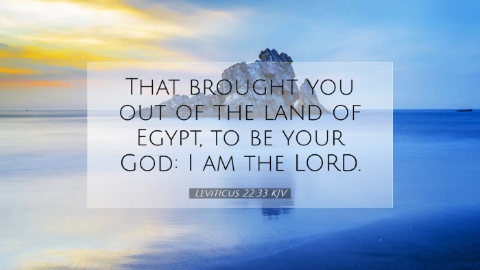 Picture 07 - Leviticus 22:33 KJV Desktop Wallpaper - That brought you out of the land of Egypt, to be - Desktop Bible Verse Wallpaper
