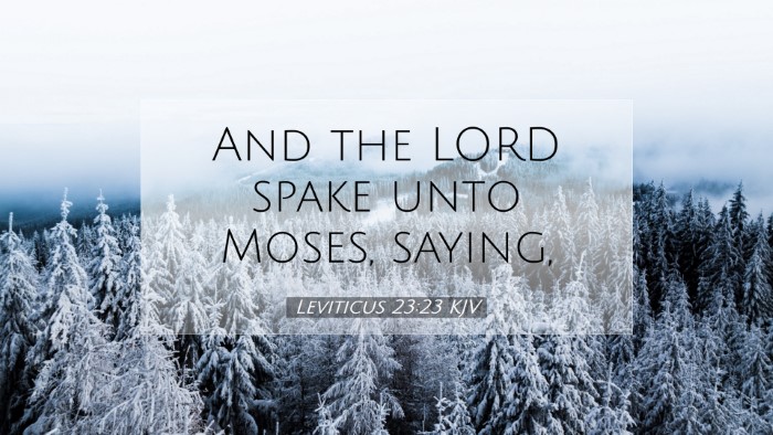 Picture 07 - Leviticus 23:23 KJV Desktop Wallpaper - And the LORD spake unto Moses, - Desktop Bible Verse Wallpaper