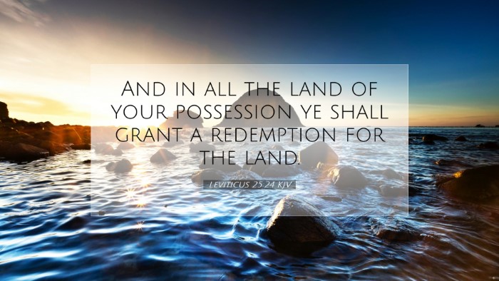 Picture 07 - Leviticus 25:24 KJV Desktop Wallpaper - And in all the land of your possession ye shall - Desktop Bible Verse Wallpaper