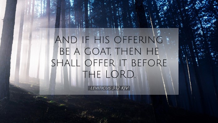 Picture 07 - Leviticus 3:12 KJV Desktop Wallpaper - And if his offering be a goat, then he shall - Desktop Bible Verse Wallpaper