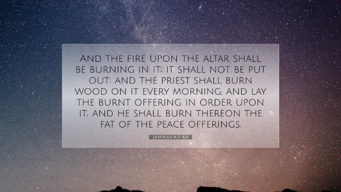 Picture 07 - Leviticus 6:12 KJV Desktop Wallpaper - And the fire upon the altar shall be burning in - Desktop Bible Verse Wallpaper