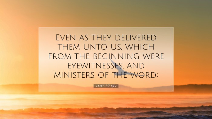Picture 07 - Luke 1:2 KJV Desktop Wallpaper - Even as they delivered them unto us, which from - Desktop Bible Verse Wallpaper