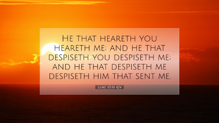 Picture 07 - Luke 10:16 KJV Desktop Wallpaper - He that heareth you heareth me; and he that - Desktop Bible Verse Wallpaper