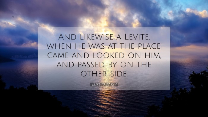 Picture 07 - Luke 10:32 KJV Desktop Wallpaper - And likewise a Levite, when he was at the place, - Desktop Bible Verse Wallpaper