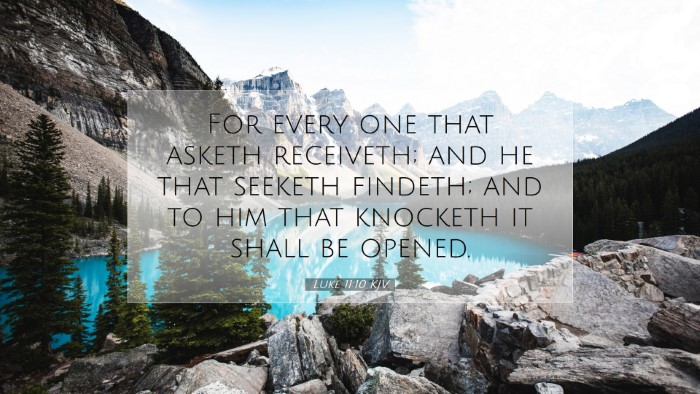 Picture 07 - Luke 11:10 KJV Desktop Wallpaper - For every one that asketh receiveth; and he that - Desktop Bible Verse Wallpaper
