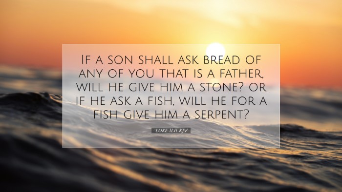 Picture 07 - Luke 11:11 KJV Desktop Wallpaper - If a son shall ask bread of any of you that is a - Desktop Bible Verse Wallpaper