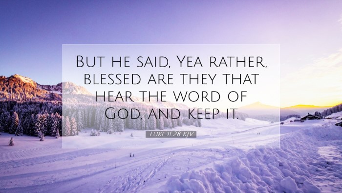 Picture 07 - Luke 11:28 KJV Desktop Wallpaper - But he said, Yea rather, blessed are they that - Desktop Bible Verse Wallpaper