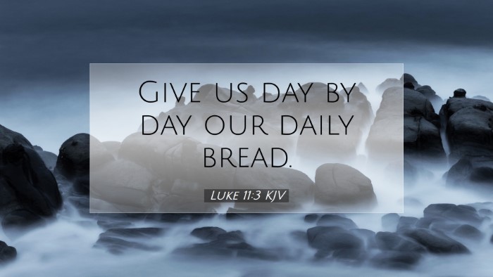 Picture 07 - Luke 11:3 KJV Desktop Wallpaper - Give us day by day our daily - Desktop Bible Verse Wallpaper