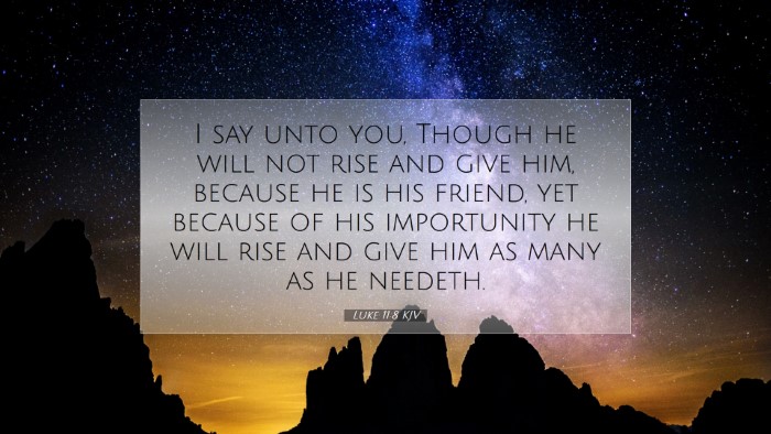 Picture 07 - Luke 11:8 KJV Desktop Wallpaper - I say unto you, Though he will not rise and give - Desktop Bible Verse Wallpaper