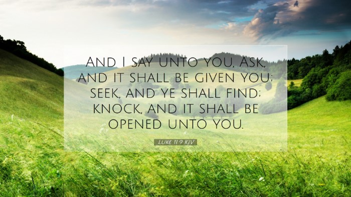 Picture 07 - Luke 11:9 KJV Desktop Wallpaper - And I say unto you, Ask, and it shall be given - Desktop Bible Verse Wallpaper