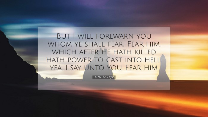 Picture 07 - Luke 12:5 KJV Desktop Wallpaper - But I will forewarn you whom ye shall fear: Fear - Desktop Bible Verse Wallpaper