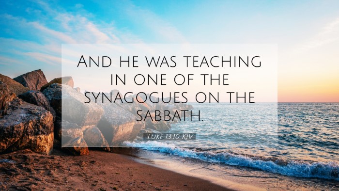Picture 07 - Luke 13:10 KJV Desktop Wallpaper - And he was teaching in one of the synagogues on - Desktop Bible Verse Wallpaper
