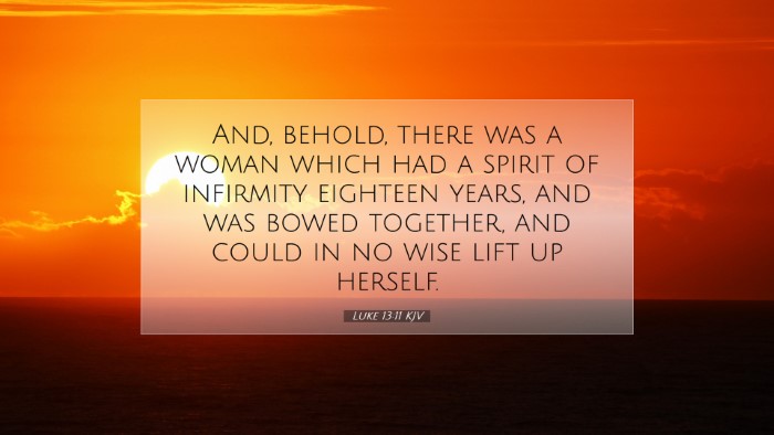 Picture 07 - Luke 13:11 KJV Desktop Wallpaper - And, behold, there was a woman which had a spirit - Desktop Bible Verse Wallpaper