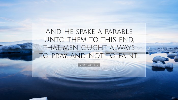 Picture 07 - Luke 18:1 KJV Desktop Wallpaper - And he spake a parable unto them to this end, - Desktop Bible Verse Wallpaper