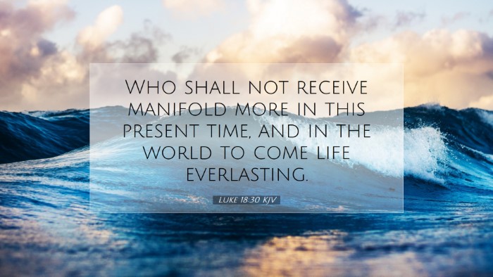 Picture 07 - Luke 18:30 KJV Desktop Wallpaper - Who shall not receive manifold more in this - Desktop Bible Verse Wallpaper