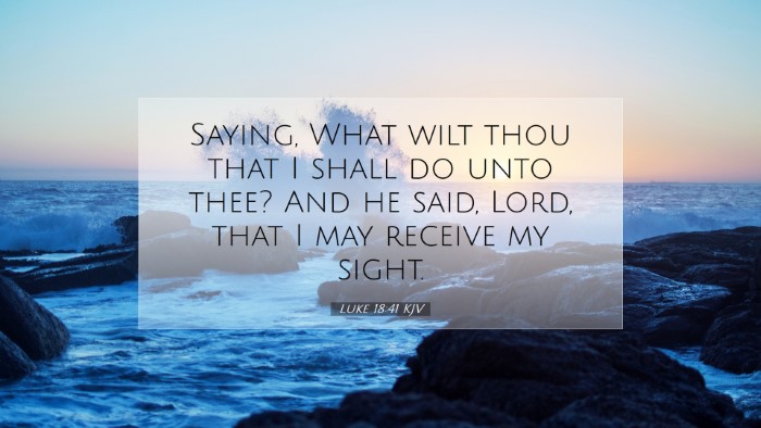 Picture 07 - Luke 18:41 KJV Desktop Wallpaper - Saying, What wilt thou that I shall do unto thee? - Desktop Bible Verse Wallpaper