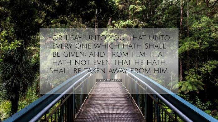 Picture 07 - Luke 19:26 KJV Desktop Wallpaper - For I say unto you, That unto every one which - Desktop Bible Verse Wallpaper