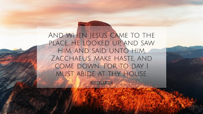 Picture 07 - Luke 19:5 KJV Desktop Wallpaper - And when Jesus came to the place, he looked up, - Desktop Bible Verse Wallpaper