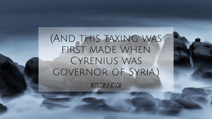 Picture 07 - Luke 2:2 KJV Desktop Wallpaper - (And this taxing was first made when Cyrenius was - Desktop Bible Verse Wallpaper