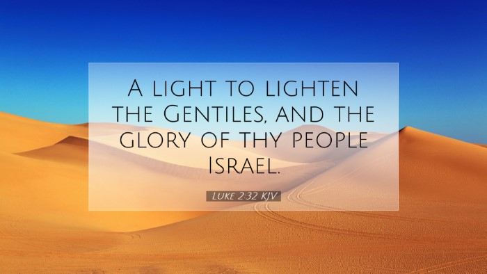 Picture 07 - Luke 2:32 KJV Desktop Wallpaper - A light to lighten the Gentiles, and the glory of - Desktop Bible Verse Wallpaper