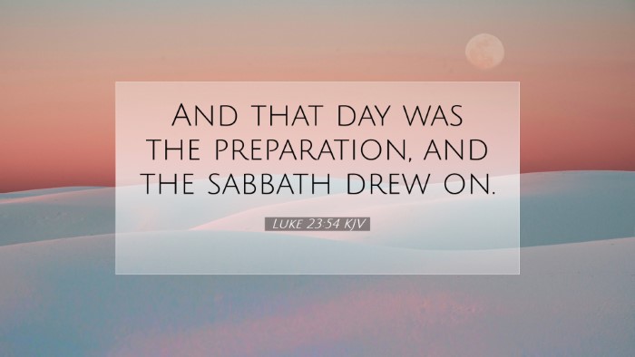 Picture 07 - Luke 23:54 KJV Desktop Wallpaper - And that day was the preparation, and the sabbath - Desktop Bible Verse Wallpaper